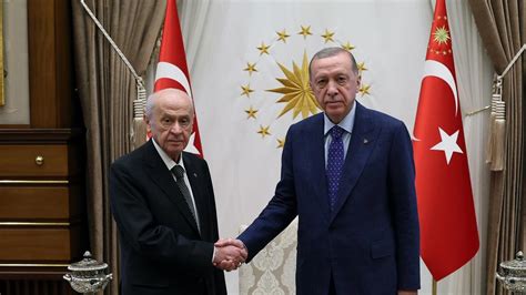 Cumhurbaşkanı Erdoğan Bahçeli ile bir araya geldi Son Dakika Haberleri