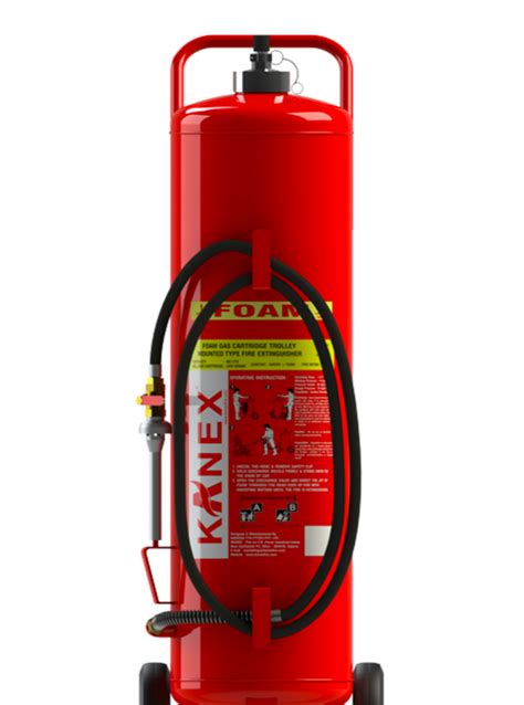 45 Litre Kanex Foam Based Mobile Fire Extinguisher For Industrial Use