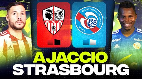 AJACCIO STRASBOURG Choc Pour Le Maintien Aca Vs Rcsa