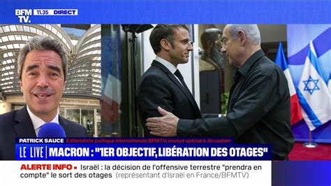 Israël pourquoi la rencontre entre Emmanuel Macron et Benjamin