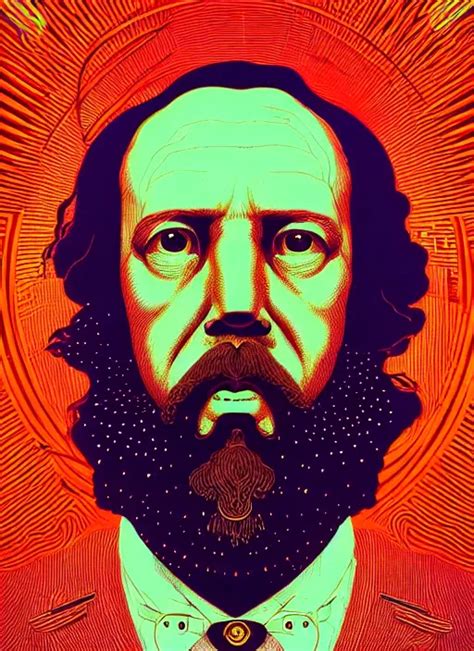 Symmetry Stunning Portrait Of Mikhail Bakunin By Stable Diffusion