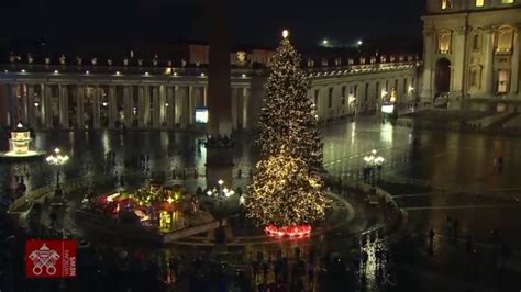 Vaticano Inaugura Rvore De Natal E Pres Pio Na Pra A S O Pedro