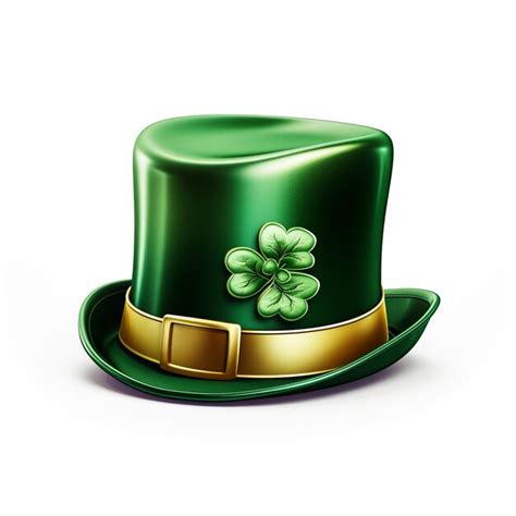 Premium Photo St Patricks Hat With Clover Vector Illustration