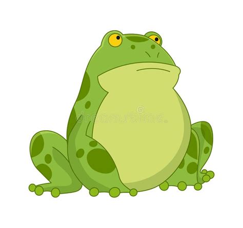 Cartoon Frogs Funny Cartoon Frog Little Amphibia Character Standing