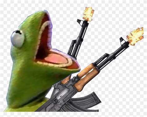 Firearm The Frog Weapon Ak Danse Transprent Kermit The Frog Ak47 Hd