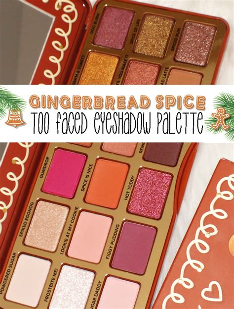 Sugar Spice Too Faced Gingerbread Spice Eyeshadow Palette