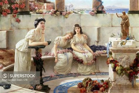 Neopolitan Maidens Emile Eisman Semenowsky 1857 1911 Polish SuperStock