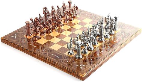 GiftHome Jeu d échecs historiques de Rome en cuivre antique pour