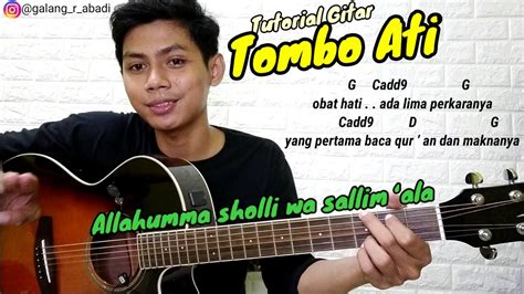 Tutorial Gitar Tombo Ati Sholawat Sa Adah Allahumma Sholli Wa