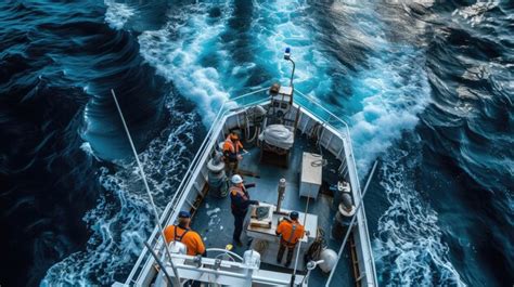 Premium Photo Commercial Fishing Vessel Navigating Stormy Seas Aig