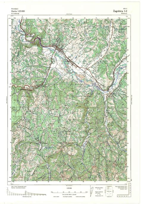 Topografske Karte Srbije Jna Zagubica