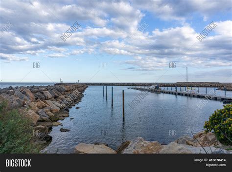 Rock Jetties Mooring Image And Photo Free Trial Bigstock