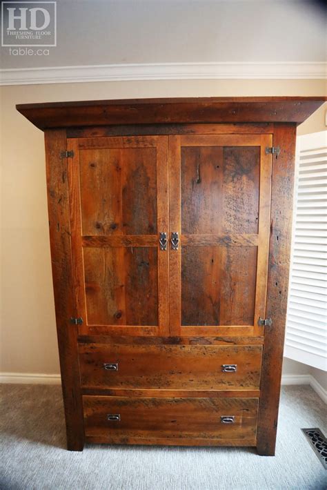 Ontario Barnwood Armoire For A Cambridge Home Blog