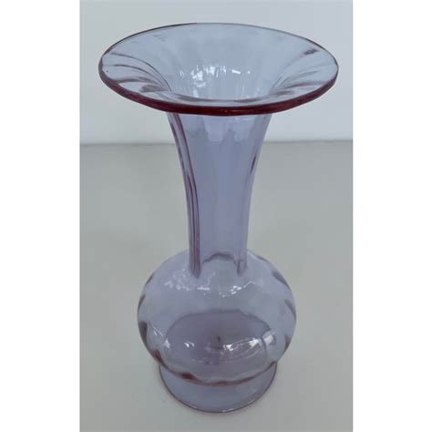 Vintage Moser Alexandrite Art Glass Vase Chairish