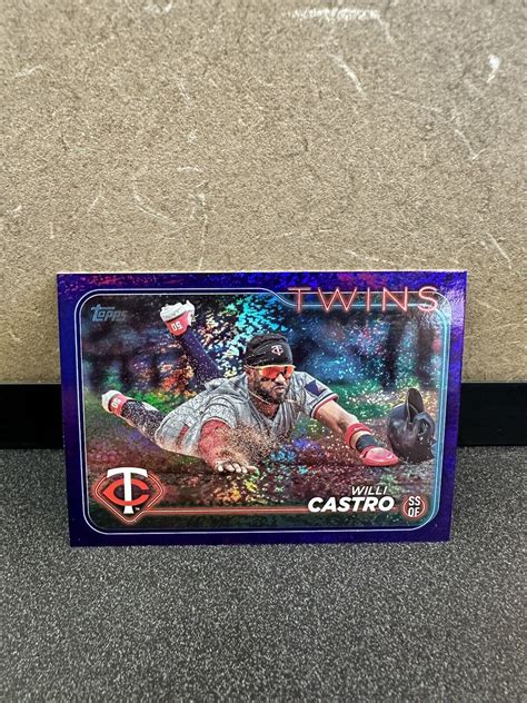 Topps Series Willi Castro Purple Foil Parallel D Twins