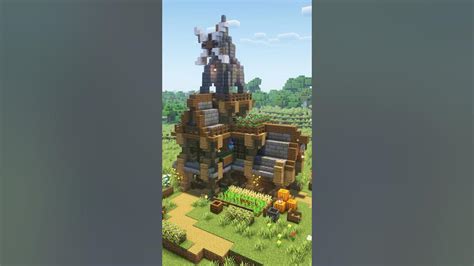 小さい風車の家を可愛く建築して欲しい簡単建築 マイクラ Minecraft Shorts Youtube