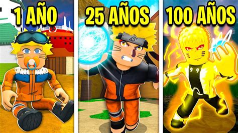 ¡100 AÑos Como Naruto Roblox Youtube