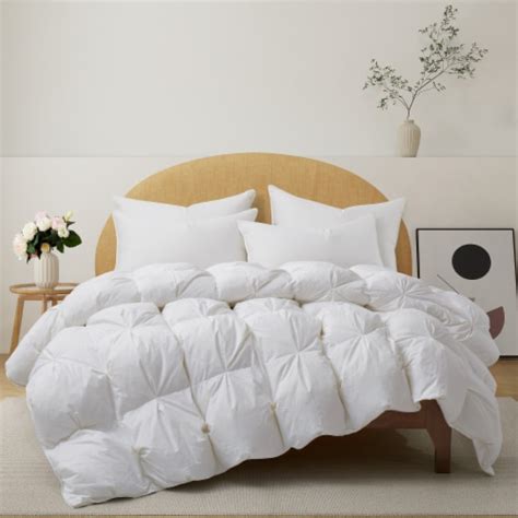 Goose Down Feather Comforter Duvet Insert All Season Bedding Comforter With Corner Tabs