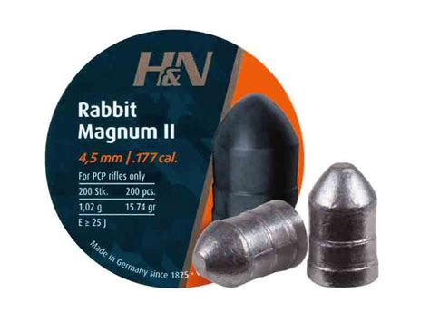 H N Rabbit Magnum II 177 Cal 15 74gr Round Nose 200ct Anissh