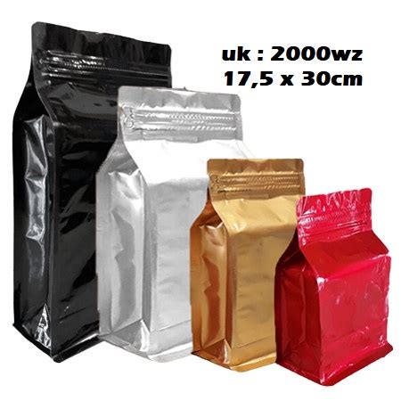 Jual FLAT BOTTOM PADAT SUPER 2000 WZ 1KG KILO KEMASAN PLASTIK KOPI