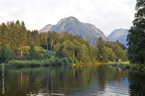 Moorweiher Oberstdorf Oberallg U Bayern Deutschland Stock Foto