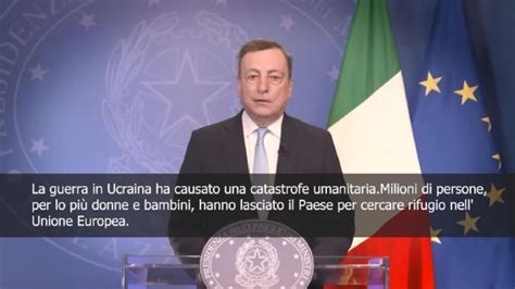 Draghi Ucraina Merita Tutto Il Sostegno Che Possiamo Dare Italia