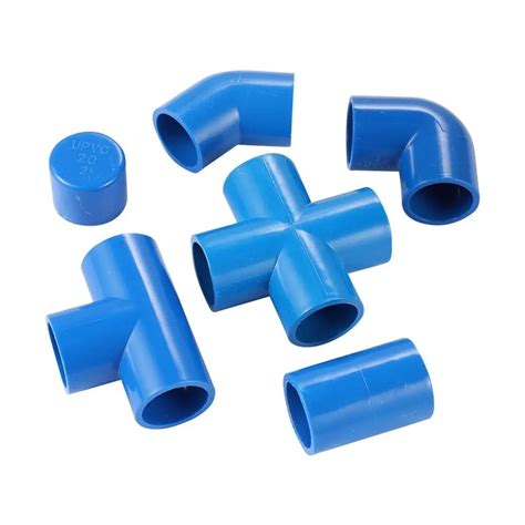 Water Supply 25mm Pvc Connector Straight 3 Way 4 Way Elbow End Plug Pvc