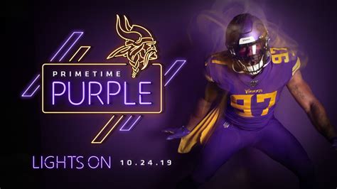 Vikings Announce #PrimetimePurple Jerseys for Thursday Night Game