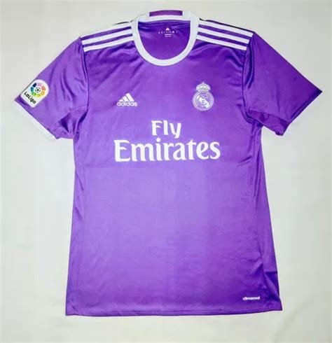 Jersey Real Madrid Visitante Manga Corta Env O Gratis