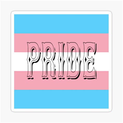 Transgender Pride Flag Sticker For Sale By Cnkna Redbubble