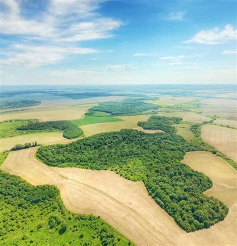 Premium AI Image | Countryside scenery aerial view