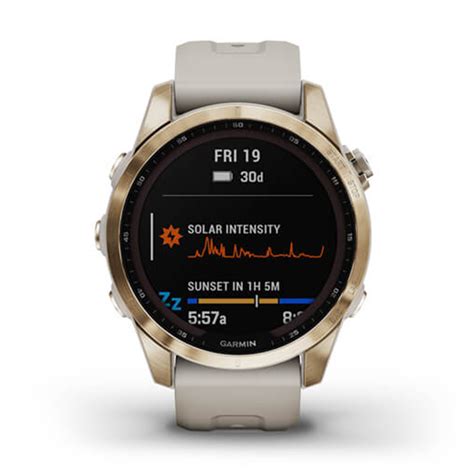 Buy Garmin Fenix S Sapphire Solar Cream Gold Titanium With Light Sand