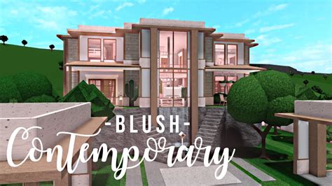 Blush Pink Cute Bloxburg House Ideas