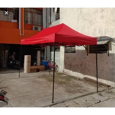 Jual Tenda Lipat Ukuran X Bahan Atap Tebal Sudah Waterproof Tahan Air