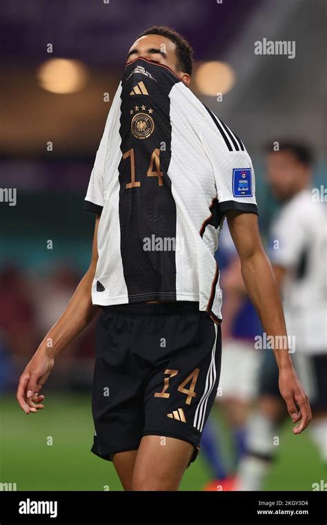 Doha Qatar Rd Nov Jamal Musiala Of Germany Reacts During The