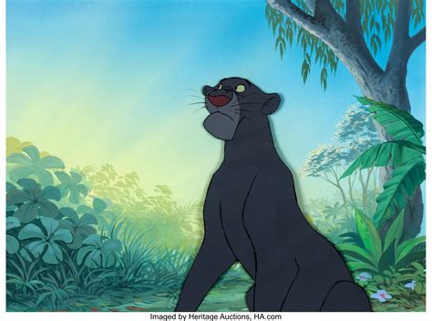 The Jungle Book Bagheera Production Cel And Master Background Setup Lot 95228 Heritage Auctions