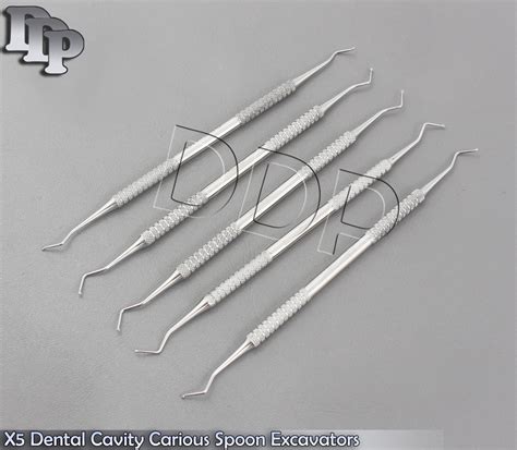 X5 Dental Cavity Carious Spoon Excavators 129 130 Composite Scalers PR