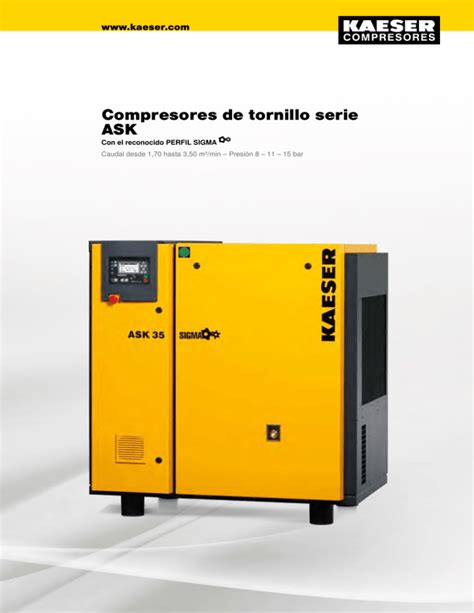 Compresores De Tornillo Serie Ask