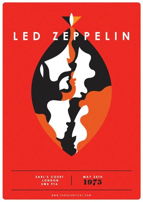 Led Zeppelin Poster Print - A4 Illustration Art Print Poster, Band ...