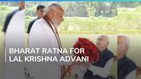 Bjp Veteran Lk Advani Conferred With Bharat Ratna Announces Pm Modi