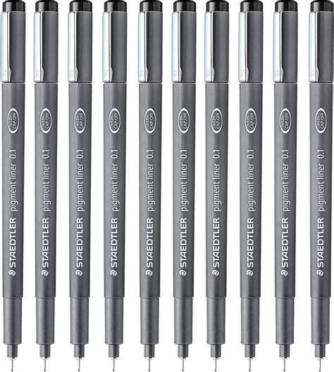 STAEDTLER 0 1mm Pigment Liner Fineliner Pens Pack Of 10 In Nepal At