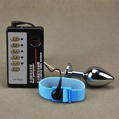 Electroshock Anal Butt Plug Pulse Penis Ring Adult Bondage Bdsm Torture