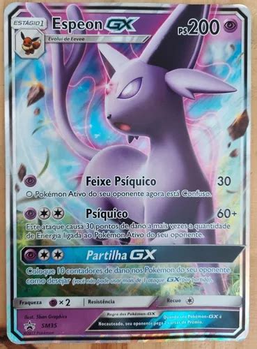 Carta Pokémon Gigante Espeon Gx Parcelamento sem juros