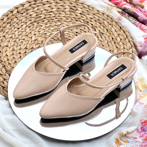 Jual SARMER MICHELLE HEELS 3CM IVORY Shopee Indonesia