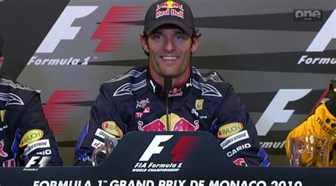 Mark Webber Wins Monaco Gp