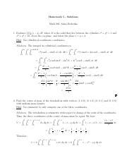 Hw Solutions Math Pdf Homework Solutions Math Alena