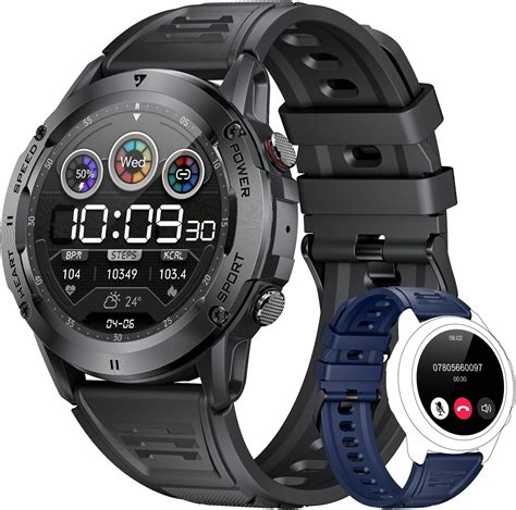 Walkerfit Montre Connect E Homme Smart Watch Militaire Robuste Et