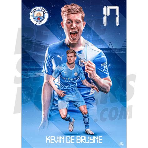 Manchester City FC Kevin De Bruyne 21 22 Action Poster Etsy De