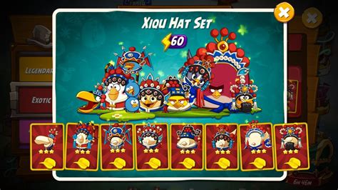 Full Updated Hat Set Xiqu Hat Angry Birds 2 Gameplay Youtube