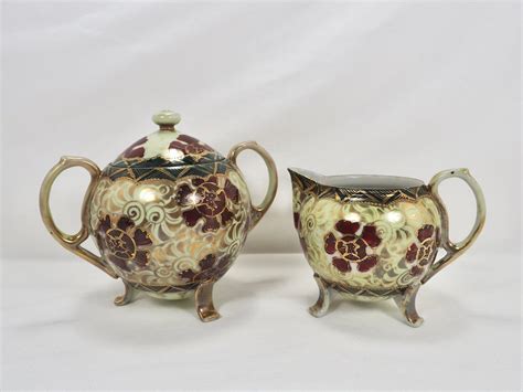 Vintage Hand Painted Nippon Creamer And Lidded Sugar Bowl Set Artofit